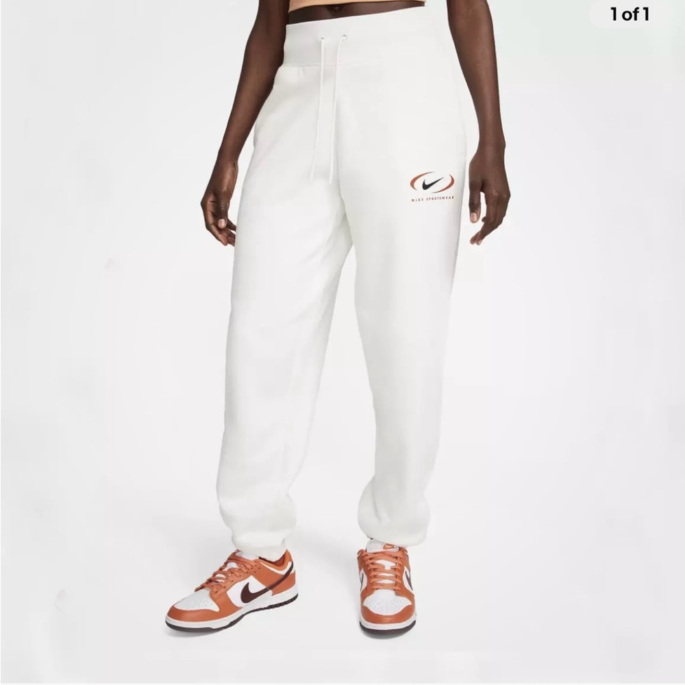 NWT $75 Nike Sportswear White Sweatpants size L